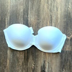White Molded Cup Strapless Bra